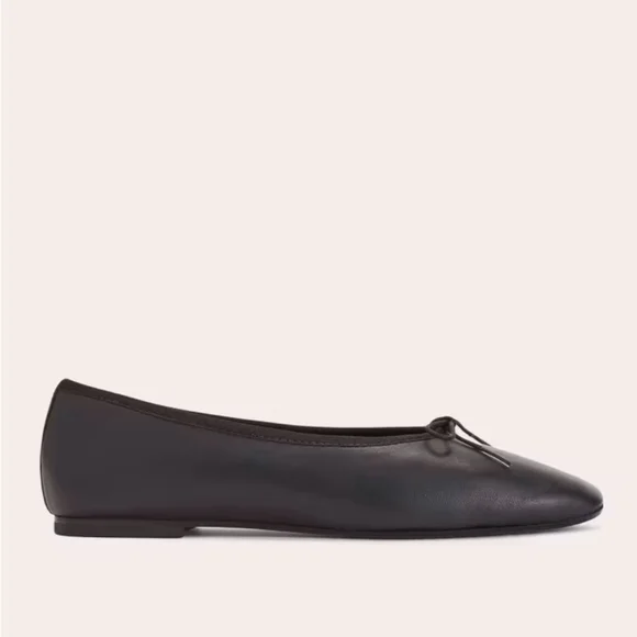 Everlane Italian Leather Day Ballet Flat Black - Picture 2 of 7